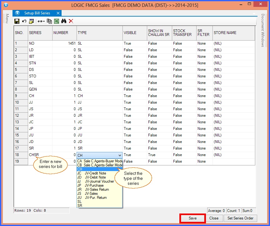 fmcg setup bill series